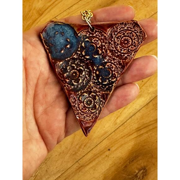 Ceramic Shard Pendant Necklace - Picture 7 of 7